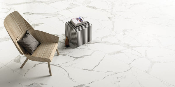 Calacatta Light Marble Effect Infinity Tiles - Polished