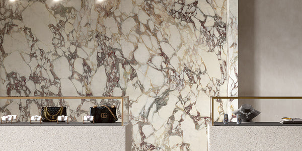 Calacatta Viola Marble Effect Infinity Tiles - Polished