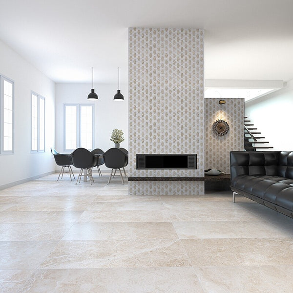 Cappuccino Marble Tiles - Honed