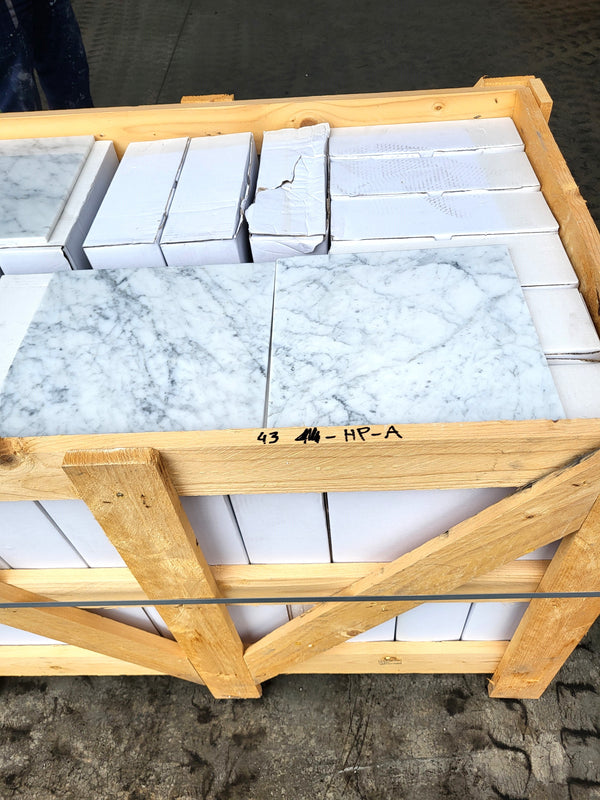 Carrara C Marble Tiles - Polished - FS043HPA