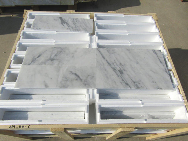 Carrara CD Marble Tiles - Honed - FS119HNC