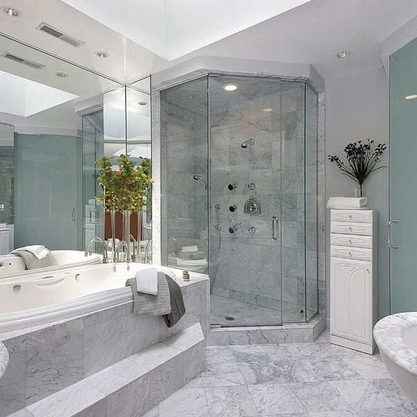 Carrara T Marble Tiles - Honed