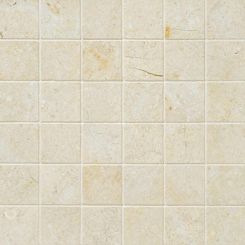 Casablanca Limestone 50 mm Square Stackbond Mosaic - Honed – Find ...