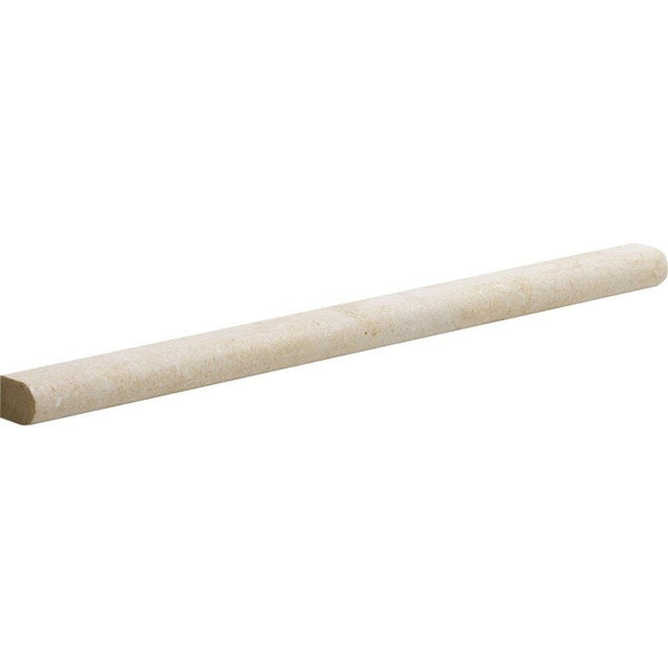 Casablanca Limestone Classic Bullnose Pencil Liner - Honed