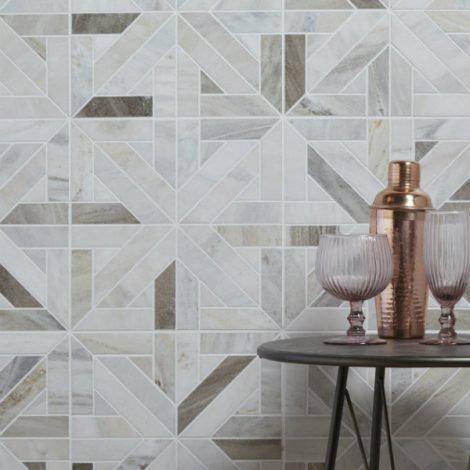 Castello Marble Lattice Pattern Mosaic