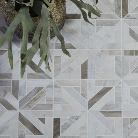 Castello Marble Lattice Pattern Mosaic