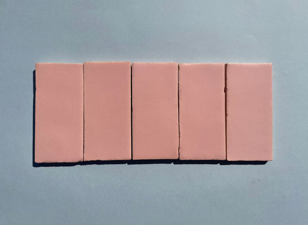 Chalk Terracotta Rectangle Tiles - 013 - Satin Matt