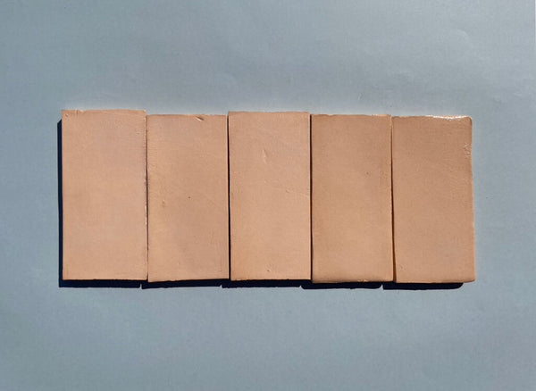 Chalk Terracotta Rectangle Tiles - 028 - Satin Matt