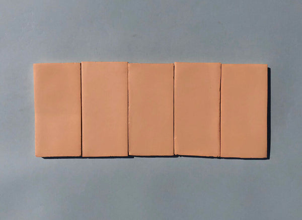 Chalk Terracotta Rectangle Tiles - 029 - Satin Matt