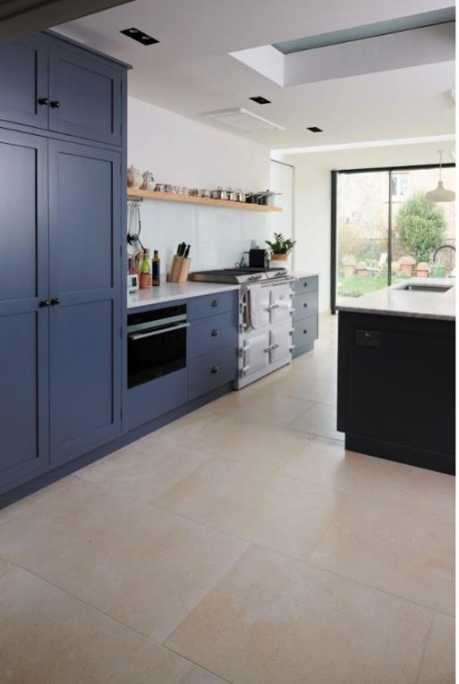 Corsica Limestone Tiles - Sandblasted and Honed