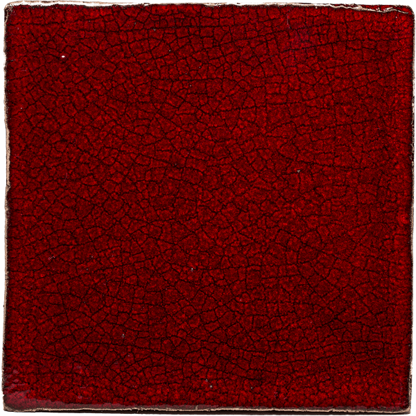Crazed Terracotta Square Tiles - 009 - Reactive Crackle