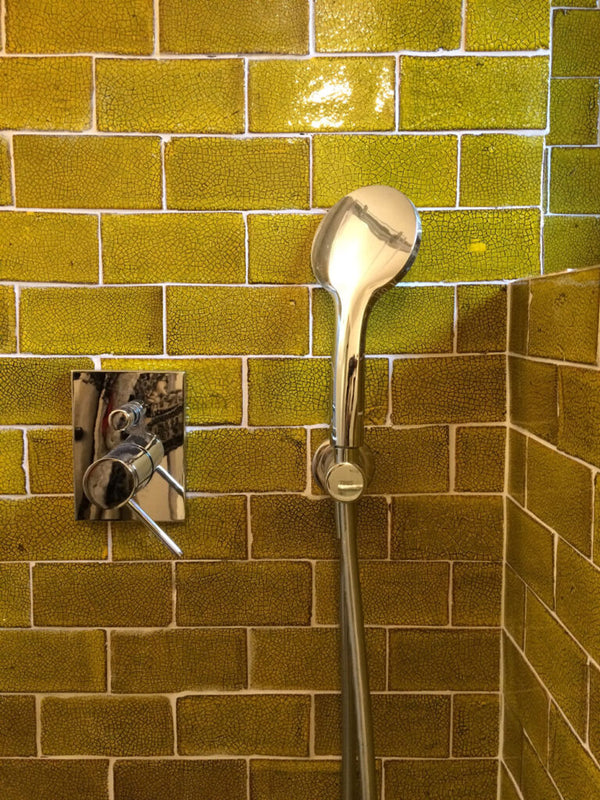 Crazed Terracotta Square Tiles - 011 - Reactive Crackle