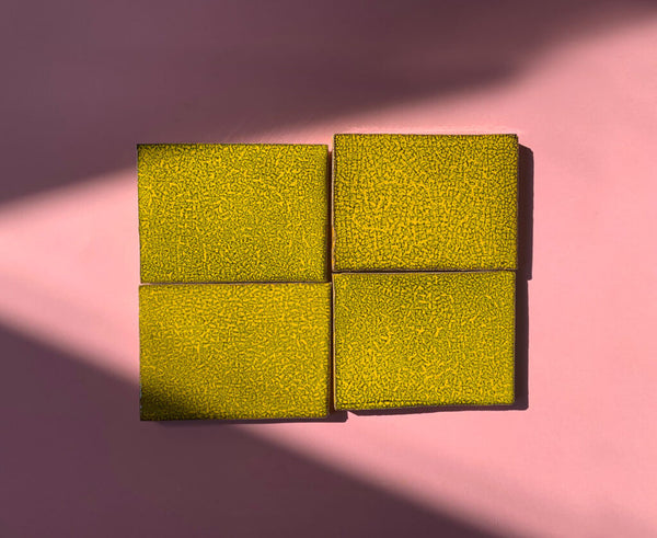 Crazed Terracotta Square Tiles - 011 - Reactive Crackle