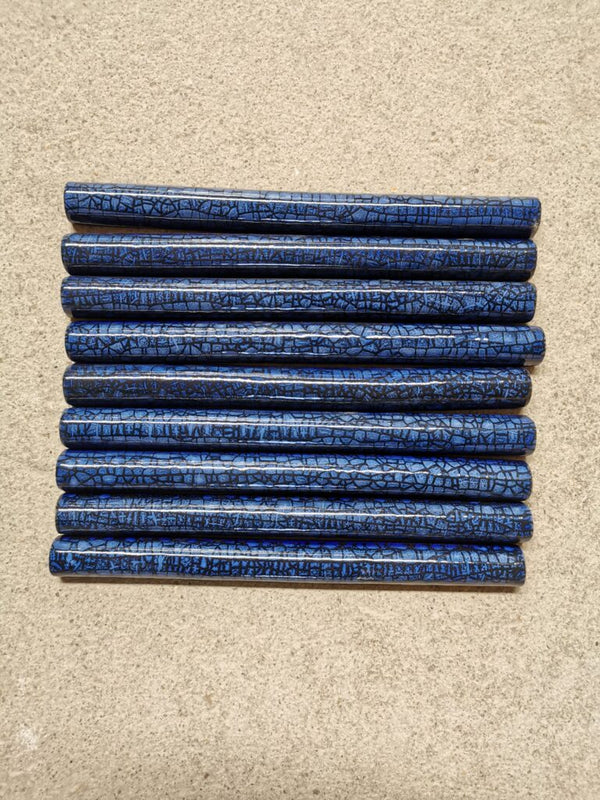 Crazed Terracotta Square Tiles - 012 - Glossy Translucent Crackle