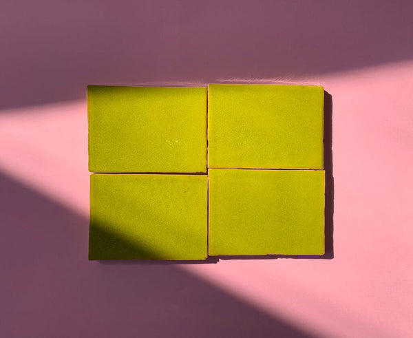 Crazed Terracotta Rectangle Tiles - 015 - Glossy Solid Crackle