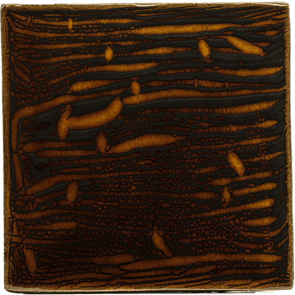 Crazed Terracotta Rectangle Tiles - 017 - Glossy Solid Crackle