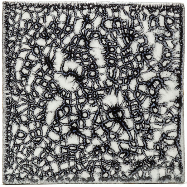 Crazed Terracotta Square Tiles - 025 - Glossy Translucent Crackle