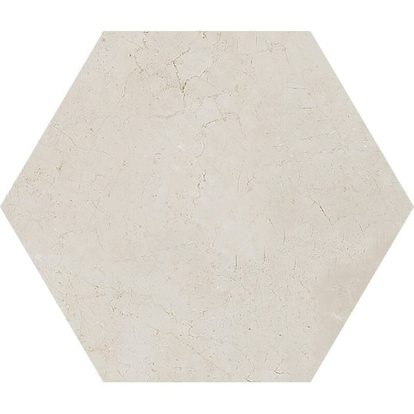 Crema Marfil T Marble Hexagon Tiles - Honed