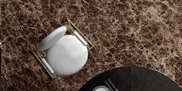 Dark Emperador Marble Porcelain Tiles and Slabs - Polished