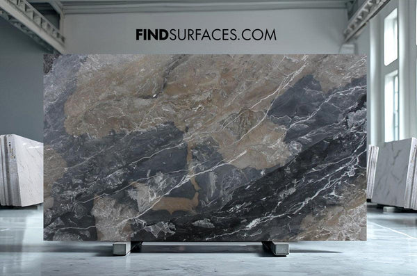 Dark and Stormy Marble Slabs - FS989169 - 3020 x 1750 x 20 mm