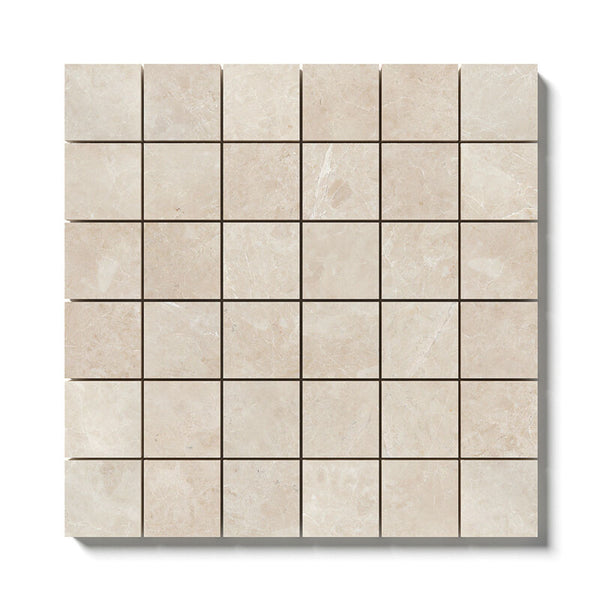 Delano Marble 50 mm Square Stackbond Mosaic - Polished