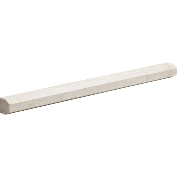 Diana Royal Marble Modern Bullnose Pencil Liner - Honed