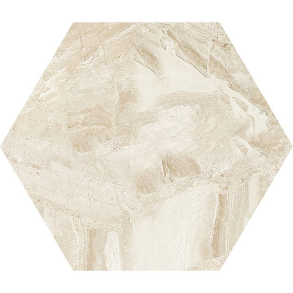 Diana Royal Marble Hexagon Tiles - Honed