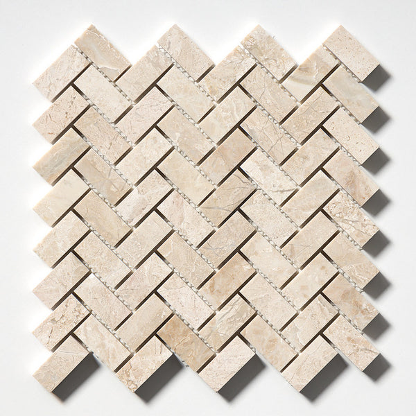 Diana Royal Marble Small Herringbone Mosaic - Honed