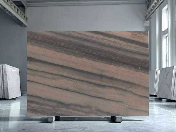 Elegant Brown Quartzite Slabs - FS99692566 - 3030 x 1950 x 20 mm