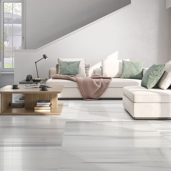 Frost White Marble Tiles - Polished