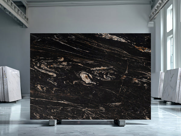 Fusion Black Quartzite Slabs - FS74153302 - 3130 x 1950 x 20 mm