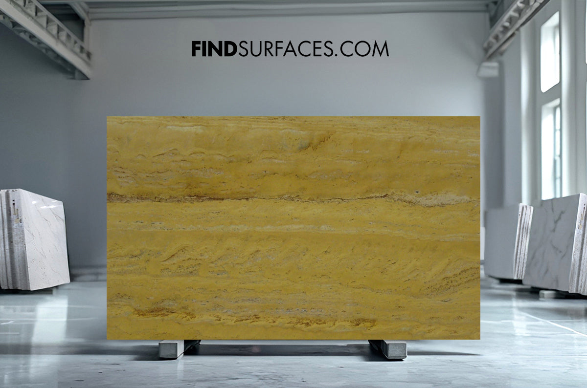 Gold Travertine - Slabs, Tiles, Worktops, Cut to Size – Find Surfaces Ltd