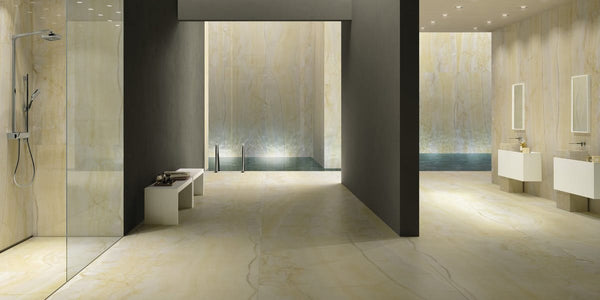 Gold Onyx Marble Effect Infinity Tiles - Polished