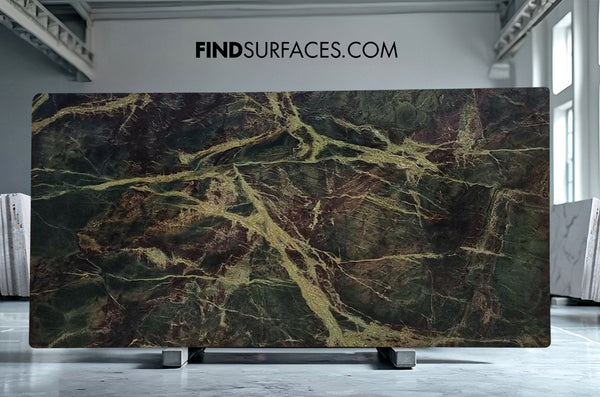 Green Burgundy Quartzite Slabs - FS84163895 - 2970 x 1450 x 20 mm