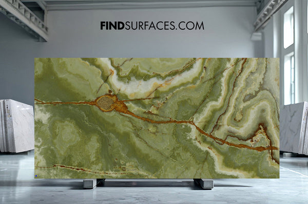 Green Onyx Slabs - FS67921015 - 1400 x 1300 x 20 mm