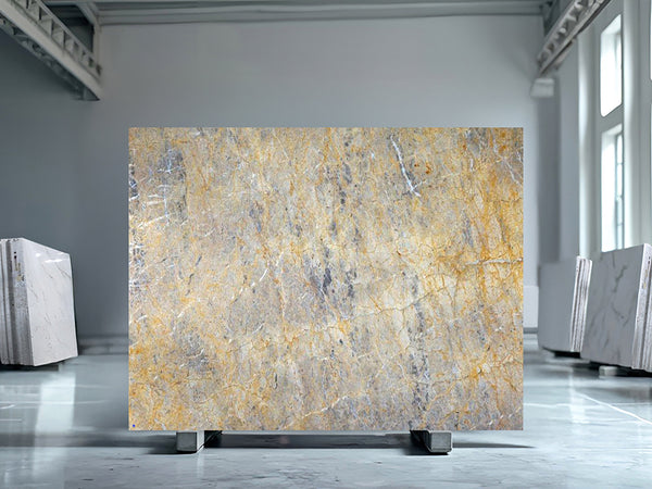Grey Gold Marble Slabs - FS94423231 - 2200 x 1000 x 10 mm