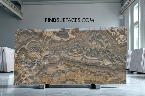 Grey Onyx Slabs - FS83127331 - 2540 x 1470 x 20 mm