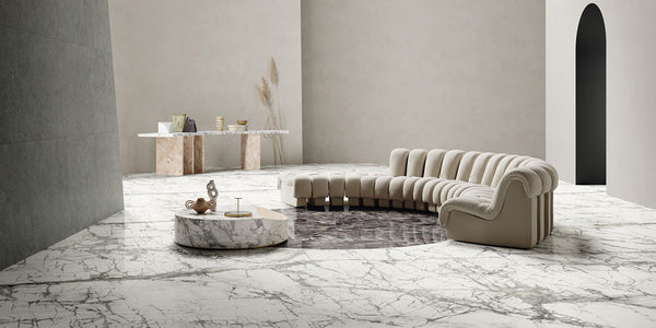 Invisible Grey Marble Effect Infinity Tiles - Polished