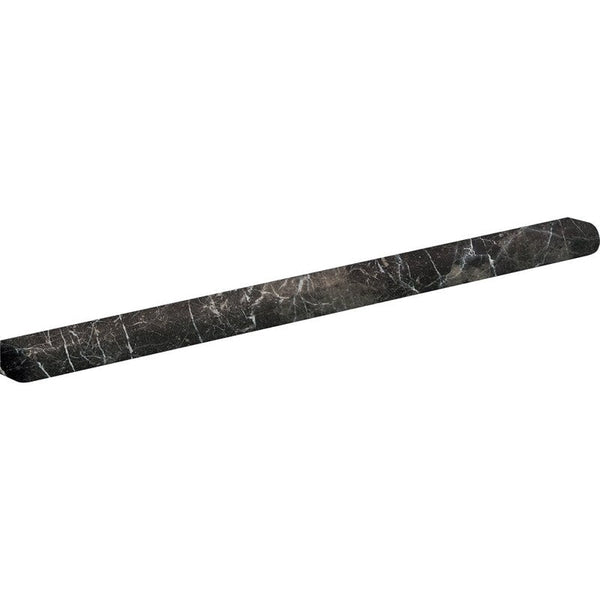 Iris Brown Marble Classic Bullnose Pencil Liner - Honed