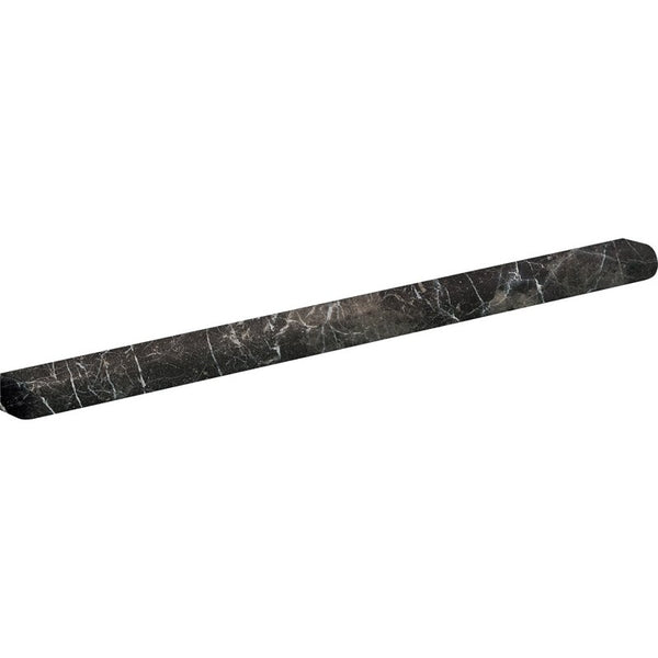 Iris Brown Marble Classic Bullnose Pencil Liner - Honed