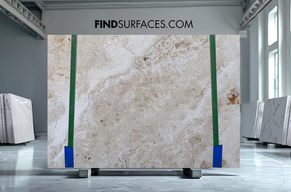 Ivory Travertine Slabs - FS17139629 - 1850 x 1500 x 70 mm