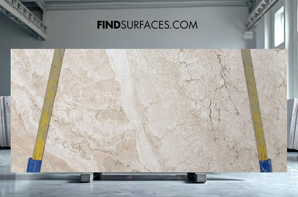 Ivory Travertine Slabs - FS92272428 - 2650 x 1300 x 20 mm