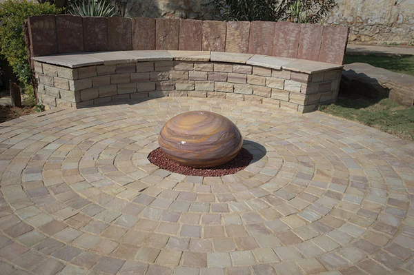 Kalahari Sandstone Cobble Stones - Riven