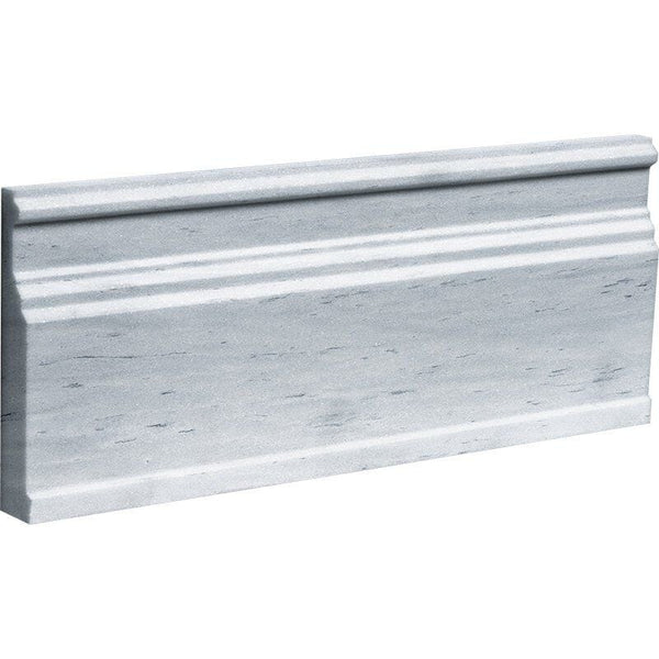 Neptune White Marble Base Skirting - Honed