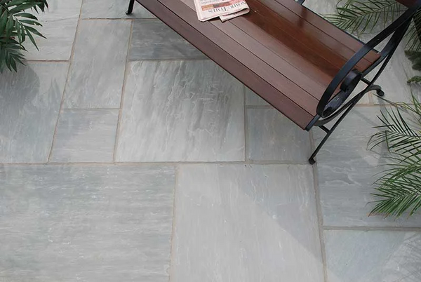 New Grey Barr Sandstone Tiles - Riven