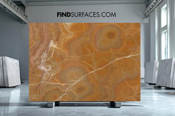 Orange Onyx Slabs - FSHE068210 - 3220 x 1880 x 20 mm