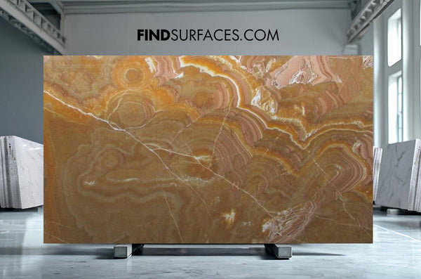 Orange Onyx Slabs - FSHE068220 - 3130 x 1830 x 20 mm