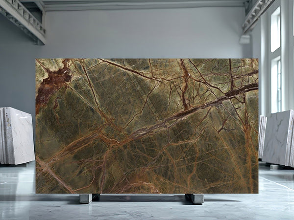 Rain Forest Green Marble Slabs - FS84653144 - 3190 x 1780 x 20 mm