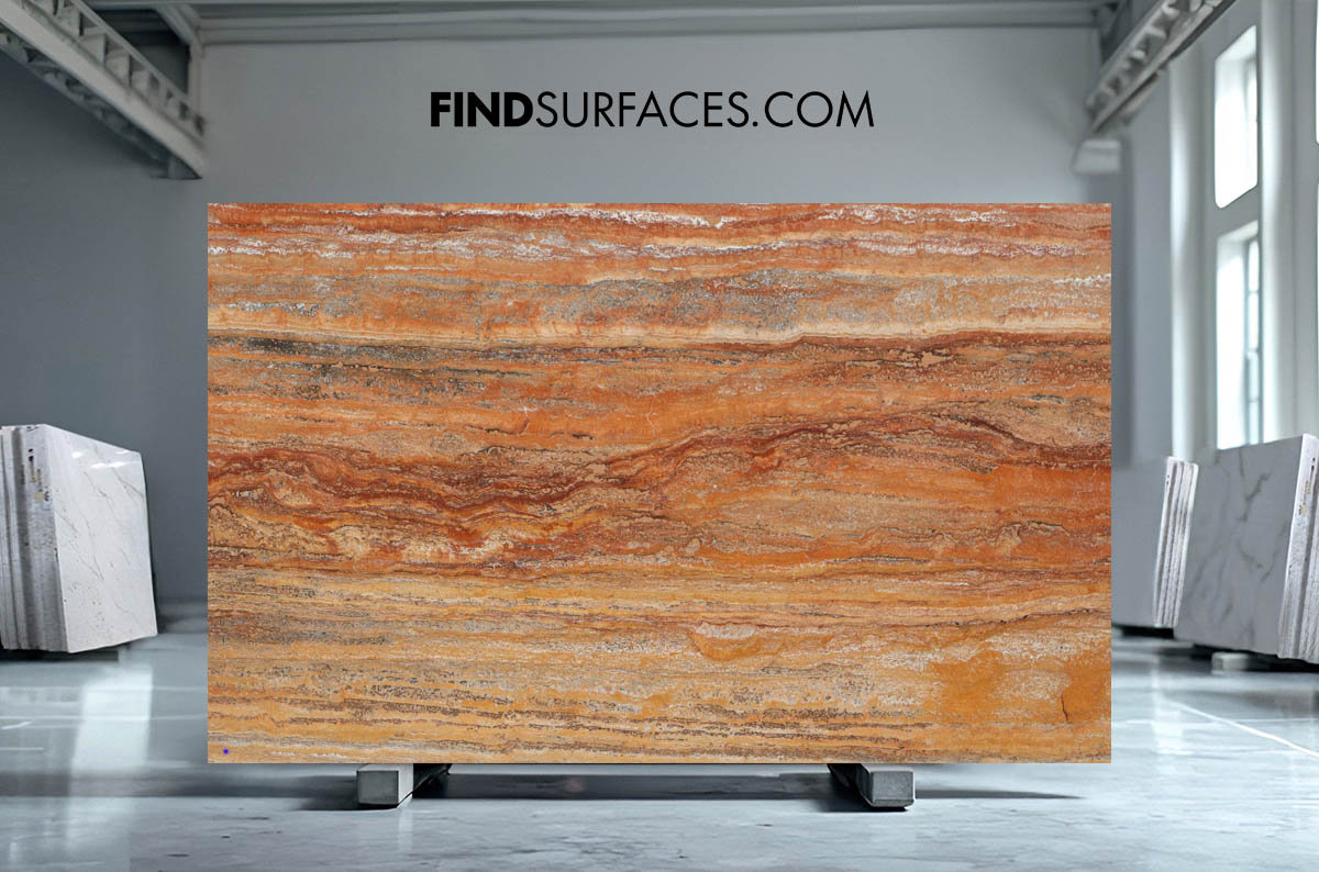 Red Travertine - Slabs, Tiles, Worktops, Cut to Size – Find Surfaces Ltd