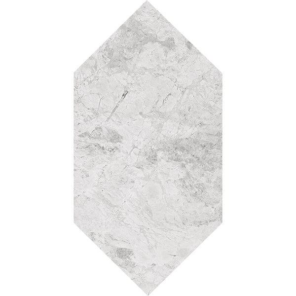 Silver Clouds Marble Large Picket Tiles - Polished